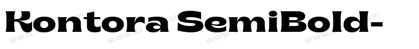 Kontora SemiBold字体转换 Kontora SemiBold字体转换
